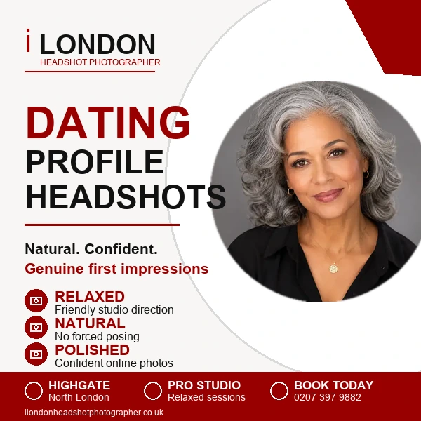 Dating profile headshots in London