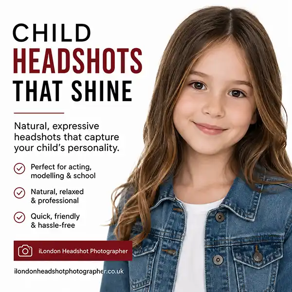 Professional headshot photographer for clients from Finchley