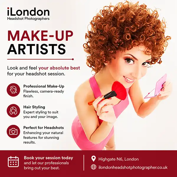 Professional headshot photographer for clients from Crouch End