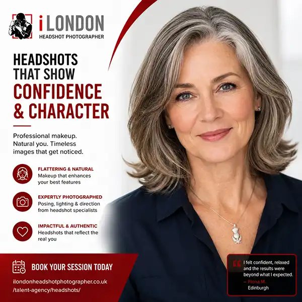 Pro-makeup for studio Headshots 05