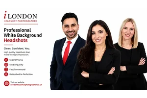 Professional headshots on white backgrounds